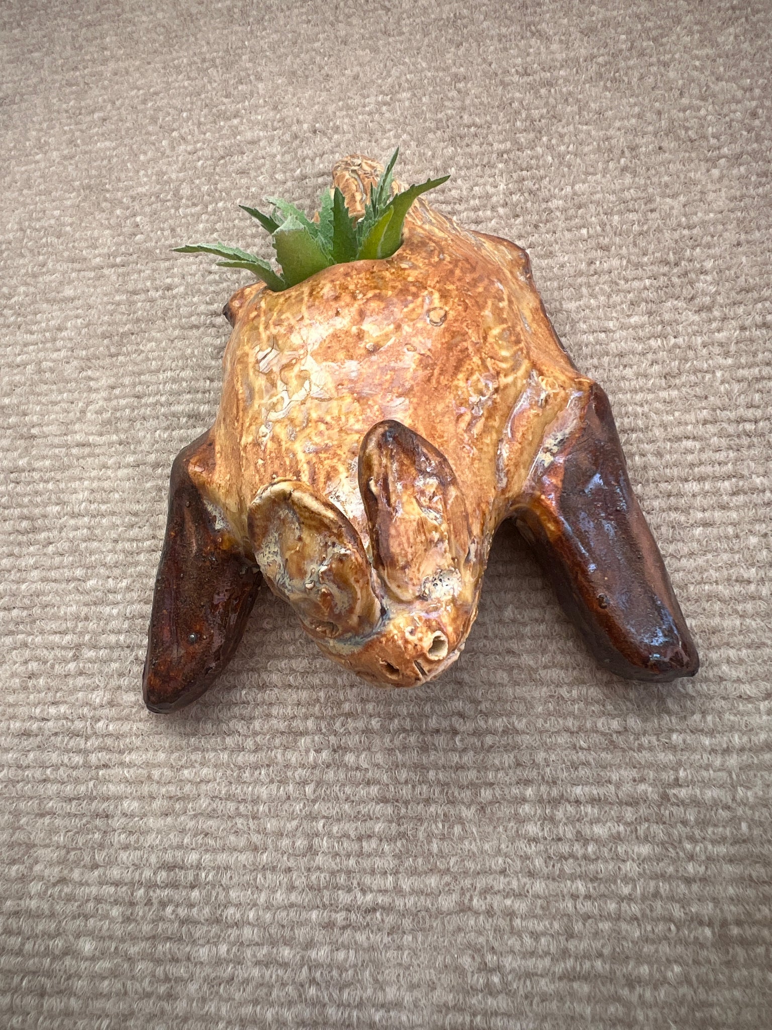bat hanging planter Bat Wall Planter – naominickersonceramics